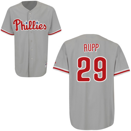 Cameron Rupp #29 mlb Jersey-Philadelphia Phillies Women's Authentic Road Gray Cool Base Baseball Jersey